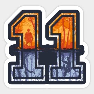 Strange Number 11 Sticker